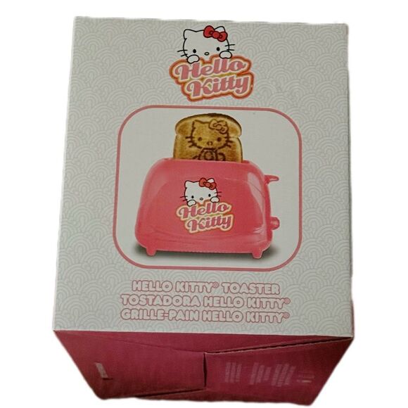 hello kitty 2 slice toaster adjustable browning prints graphic on toast - Picture 2 of 5